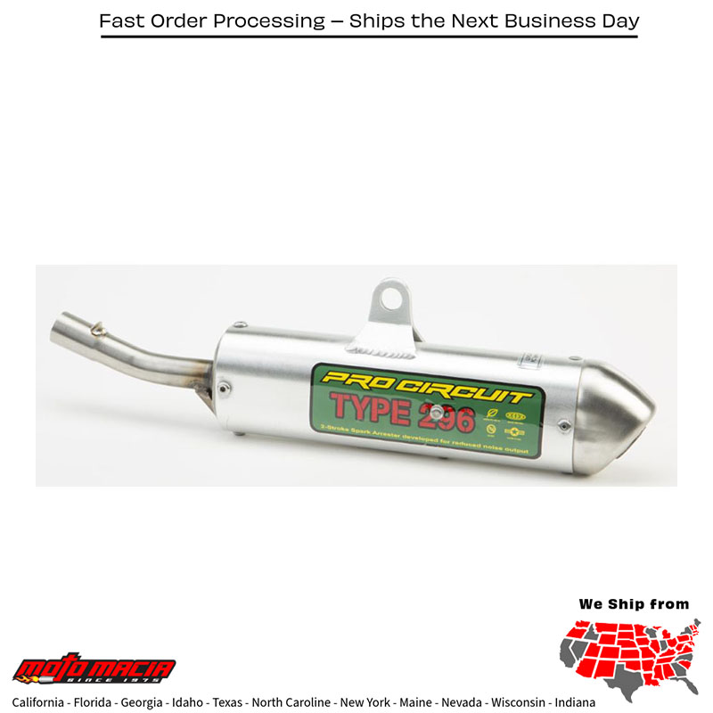 Type 296 Spark Arrestor Ktm 125 Sxs 2000-2003 85 Sx 1998-2003