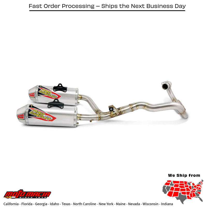 P/C T-6 S/S Dual Exhaust Honda Crf450r 2013-2014