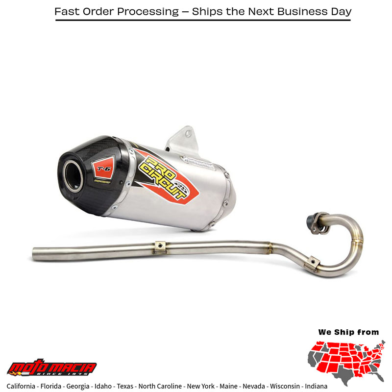 P/C T-6 Exhaust System for Honda Crf125f/Fb '14-19 2014-2018 Honda Crf1