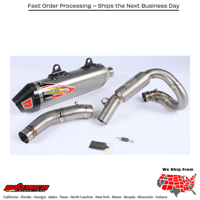 Ti-6 Titanium Dual Exhaust System Honda Crf250r 2014-2015
