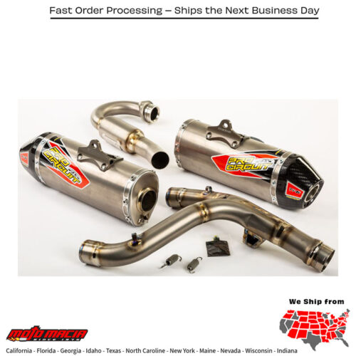 Ti-6 Titanium Dual Exhaust System Honda Crf250r 2016-2017