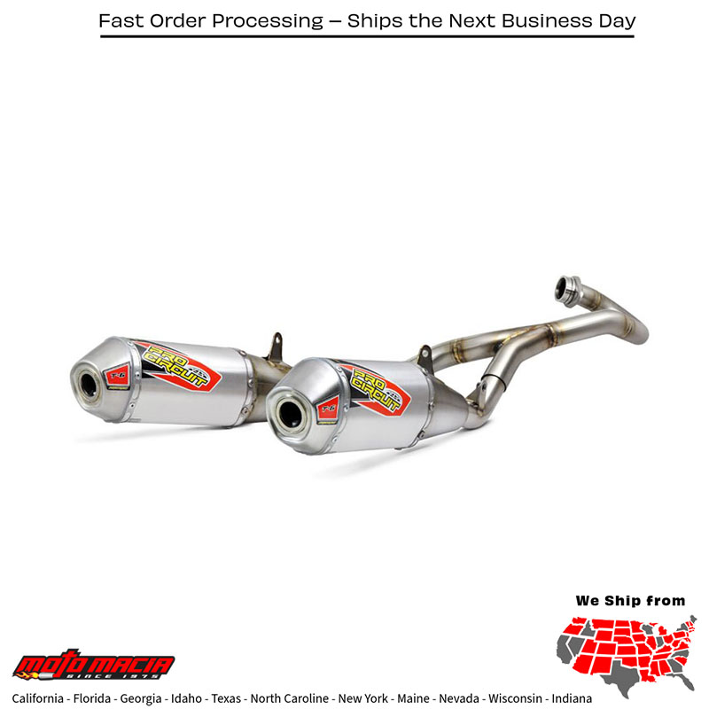 P/C T-6 Ss Dual System Crf450r '17-18 450rx '17-18 Honda Crf450rx 2017-2019
