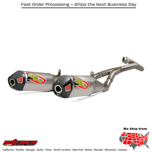 Ti-6 Ti Dual Exhaust System for Honda CRF450R '17-18 and CRF450RX '17-18