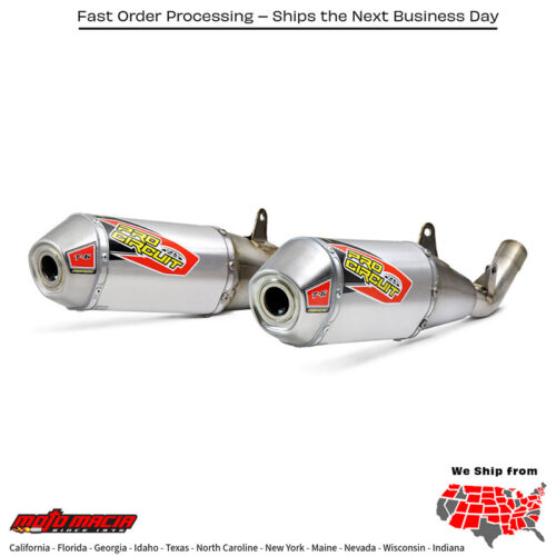 T-6 Ss Dual Slip-Ons Crf450r '17-18 450rx '17-18 Honda Crf450rx 2017-2019 H