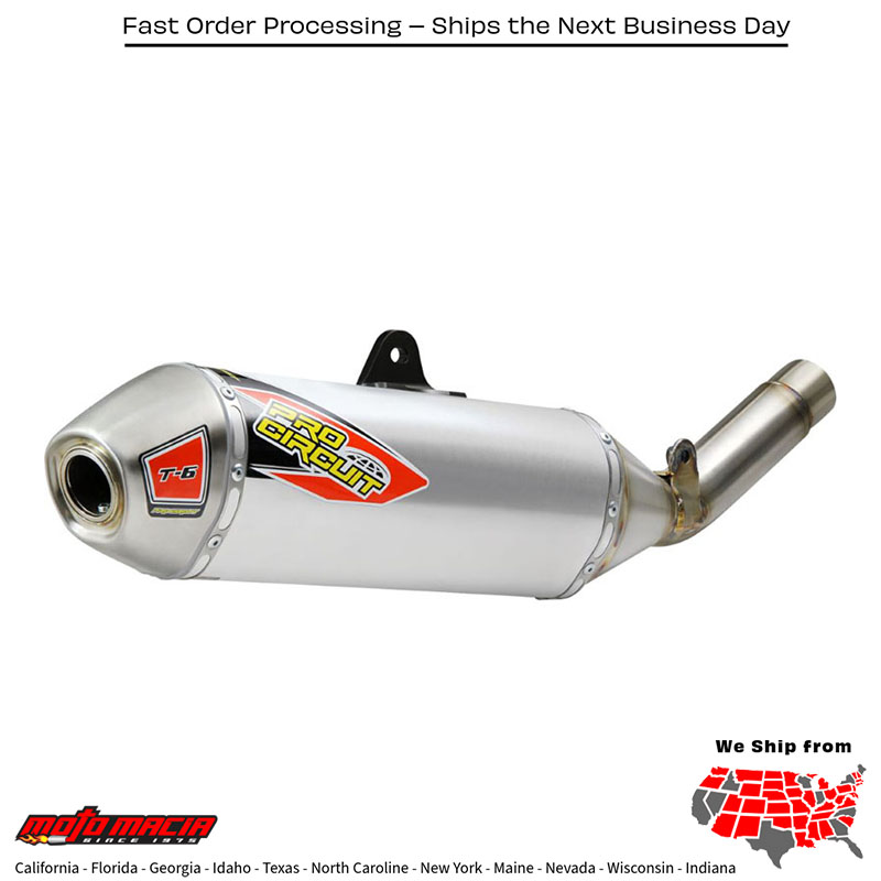 T-6 Slip-On Silencer Crf450x '19-22 Honda Crf450x 2019-2022 Crf50f 20 more