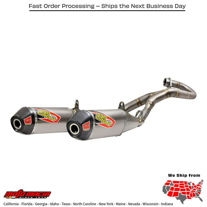 Ti-6 Dual Exhaust System for Honda Crf250r 2020-2021 and Crf250rx 2020-2021