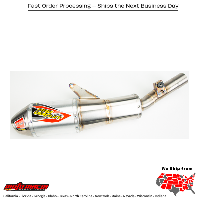 T-6 Stainless Slip-On Honda Crf250r 2022-2024 Crf250rx 2022-2024