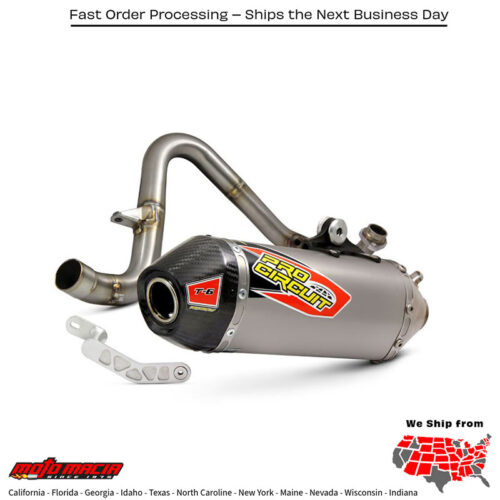 T-6 S/S Exhaust System with Carbon Cap for Kawasaki Z125 Pro 2017