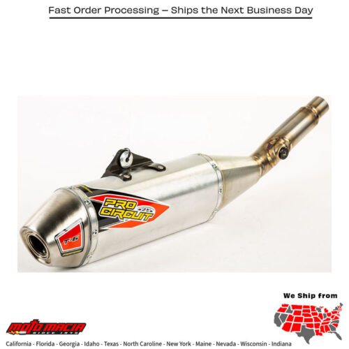 T-6 Stainless Slip-On Silencer Kx450f '19-22 Kawasaki Kx450f 2019-2023 Kawasaki