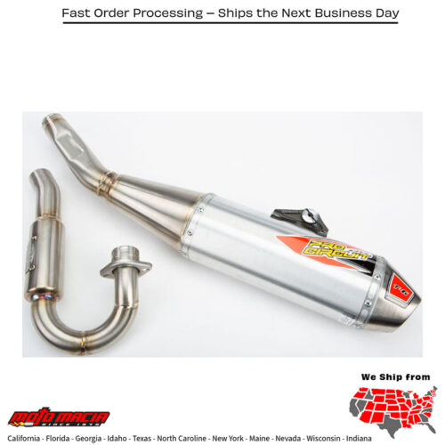 P/C T-6 S/S Exhaust System Kawasaki Kx450f 2019-2023 Kx450x 2021-2023