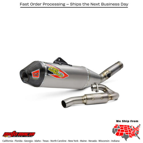 P/C Ti-6 Pro Exhaust with Carbon Cap for Kawasaki Kx450f 2019-2023 Kx450x