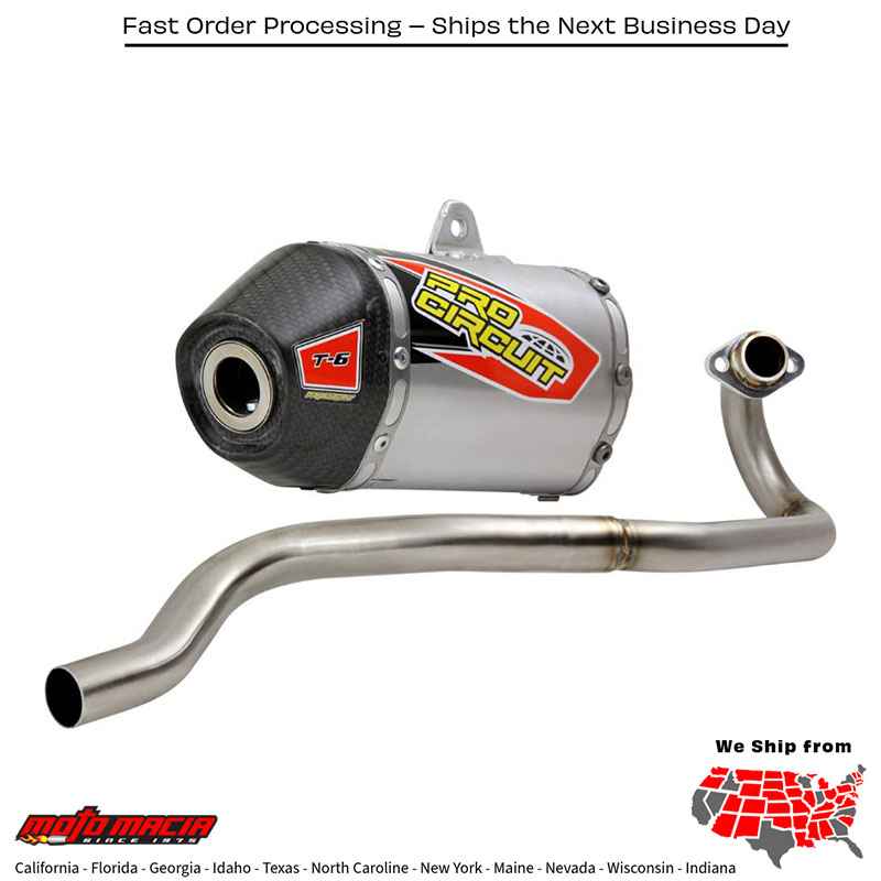 T-6 System W/Carbon Cap Kawasaki Klx110 2010-2020 Klx110l 2010-2020