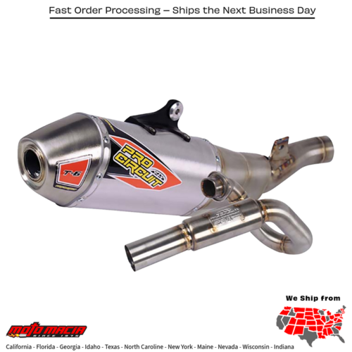 T-6 Stainless Sys With S/A Kawasaki KX450F 2024-2025 Kawasaki KX450