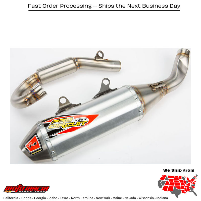 T-6 Stainless System Ktm250sxf/Hus Fc250 Husqvarna Fe 350 2019-2019 Husqvarna