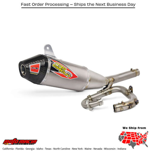 Ti-6 Exhaust System with Carbon End Cap for Yamaha Yz250f 2014-2016 Yz250fx