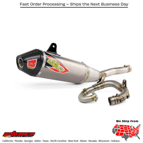 Ti-6 Exhaust System with Carbon End Cap for Yamaha Yz450f 2014-2016