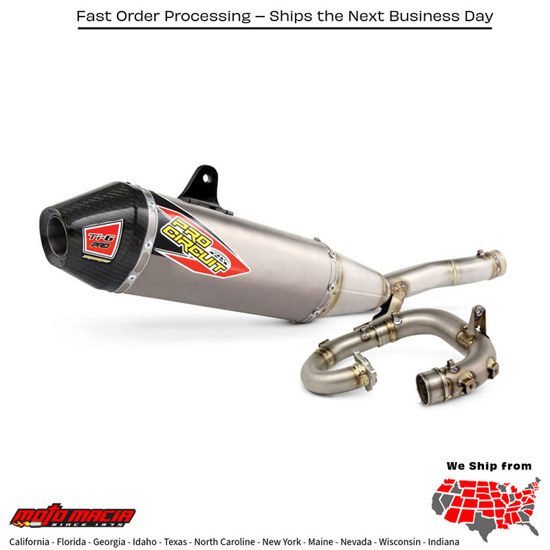 Ti-6 Pro Exhaust System with Carbon End Cap for Yamaha Yz450f 2014-2016
