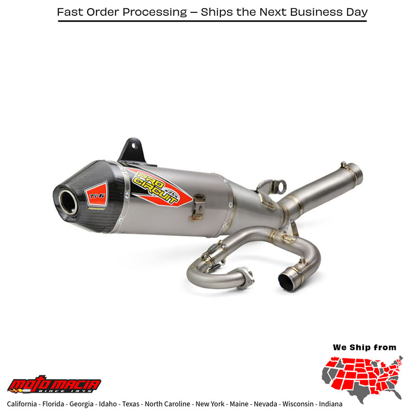 Ti-6 System W/Carbon Cap Yamaha Yz250f 2019-2025 Yz250fx 2020-2025