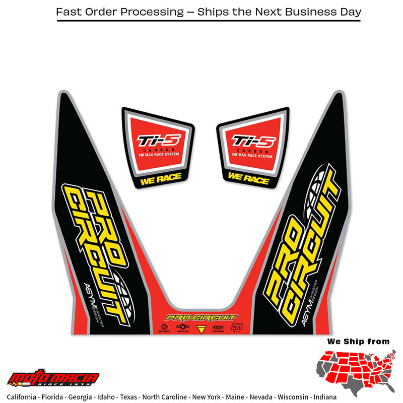 Ti-5 Decals Replacement Muffler Stickers