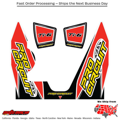 Ti-6 Wrap/End Cap Decal Yz450f Replacement Muffler Stickers