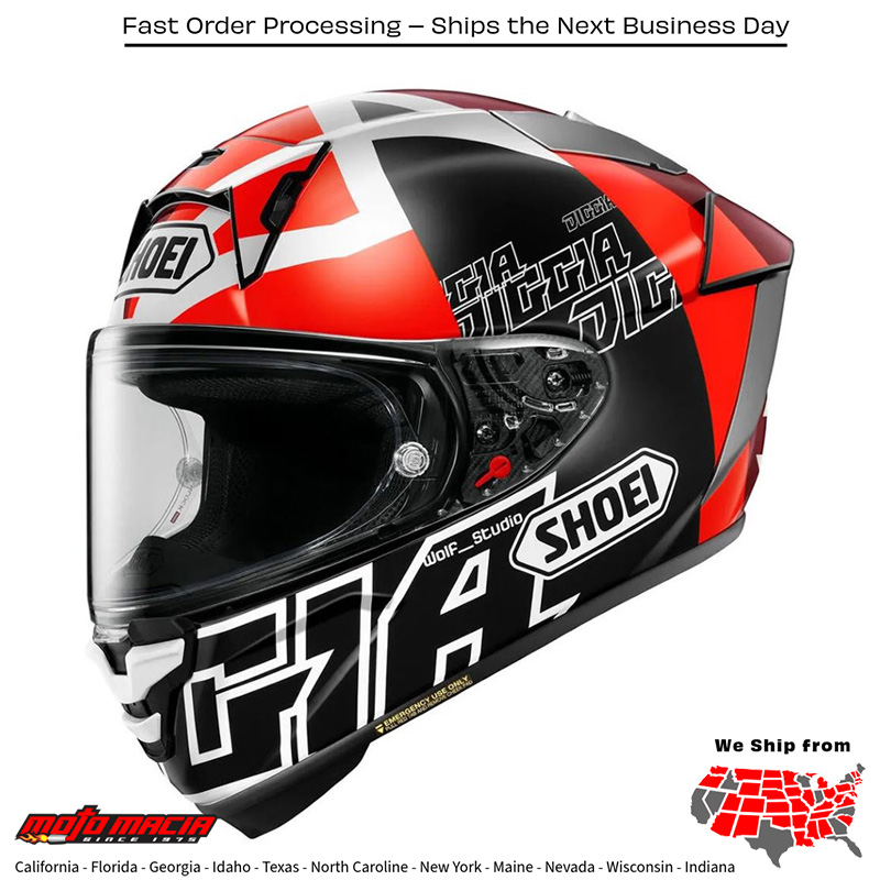 Helmet Shoei X-15 Diggia 2 Tc-1