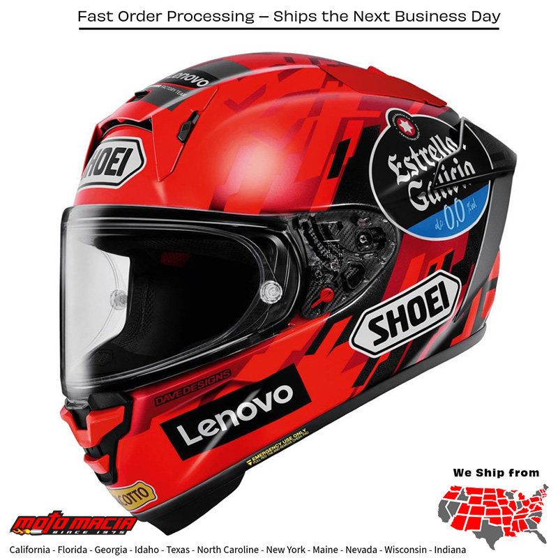 Helmet Shoei X-15 Marquez9 Tc-1
