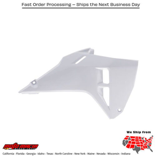 Radiator Scoops Honda Crf White Crf450r 2025-2026 Crf250r 2022