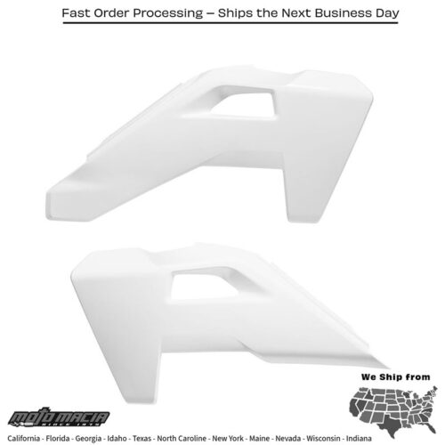 Radiator Scoops White Husqvarna Tc 125 2025-2026 Tc 250 2025-2026