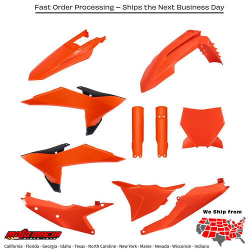 Full Plastic Kit Orange Ktm 250 Sx-F 2025-2026 350 Sx-F 2025-2026 4 more