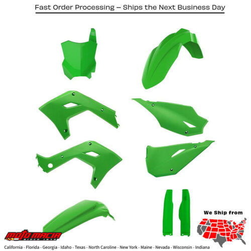 Restyle Kit Green Kawasaki Kx250 2003-2008 Kx125 2003-2008