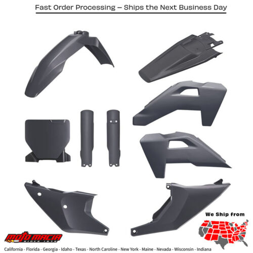 Full Plastic Kit Nardo Grey Husqvarna Tc 125 2025-2026 Tc 250 202