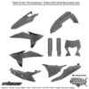 Full Plastic Kit Nardo Grey Ktm 250 Exc 2025-2026 Exc-F