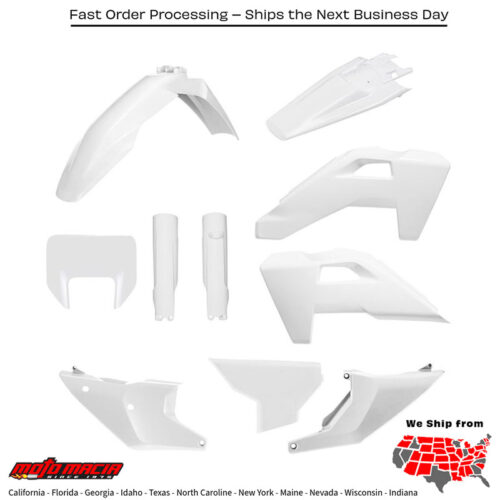 Full Plastic Kit White Husqvarna Fe 450 2026-2026 Te 300i 2026-20