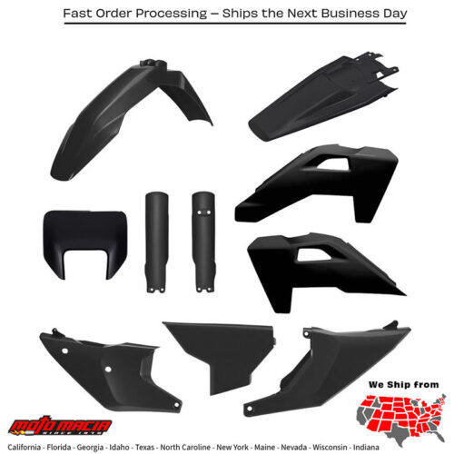 Full Plastic Kit Black Husqvarna Fe 450 2026-2026 Te 300i 2026-20