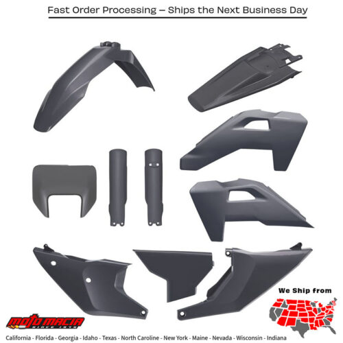 Full Plastic Kit Nardo Grey Husqvarna Fe 450 2026-2026 Te 300i 20 more