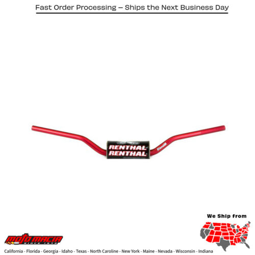 RENTHAL FATBAR HIGH RED