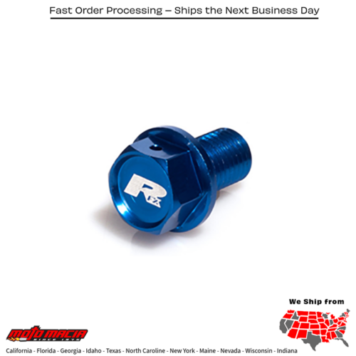 Magnetic Drain Bolt Blue Honda Yamaha Yz250 1997-2025