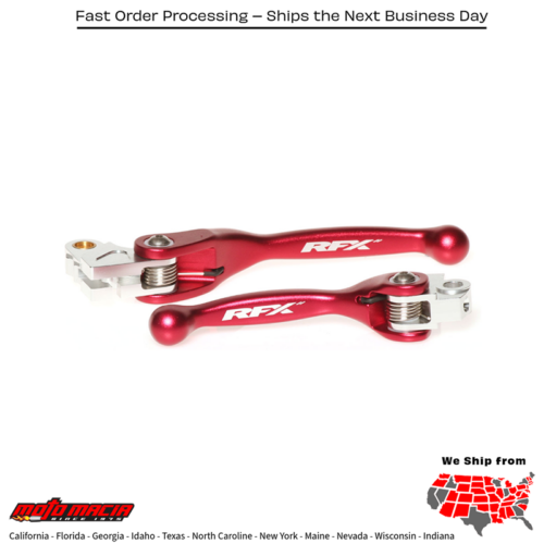 Flexible Lever Set Red Honda Crf450r 2004-2006 Crf250r 2004-2