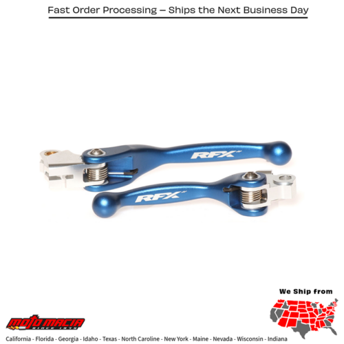 Flexible Lever Set Blue Yamaha Yz125 2015-2025 Yz250 2015-2025