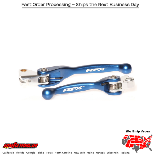 Flexible Lever Set Blue Yamaha Wr250f 2005-2019 Wr450f 2005-2019