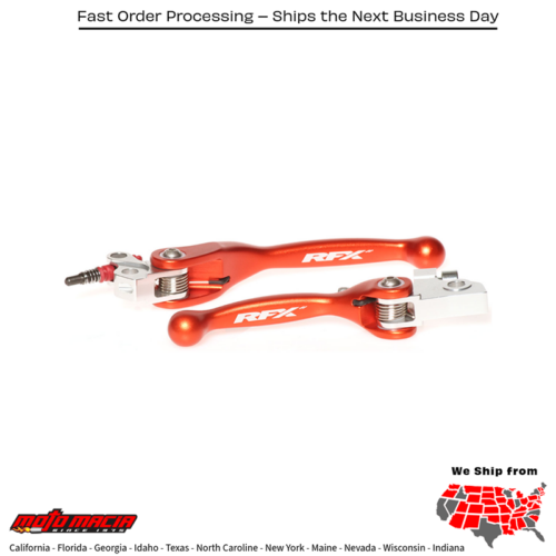 Flexible Lever Set Orange Ktm 65 Sx 2004-2011 85 Sx (17/14) 2003-2012