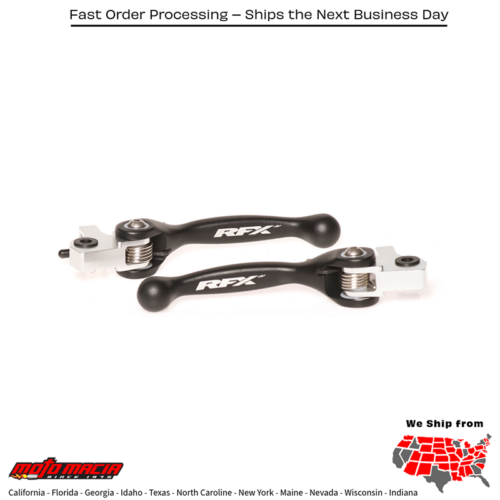 Flexible Lever Set Black Ktm/Husq/Gas 250 Sx 2014-2025 Xc 2014-