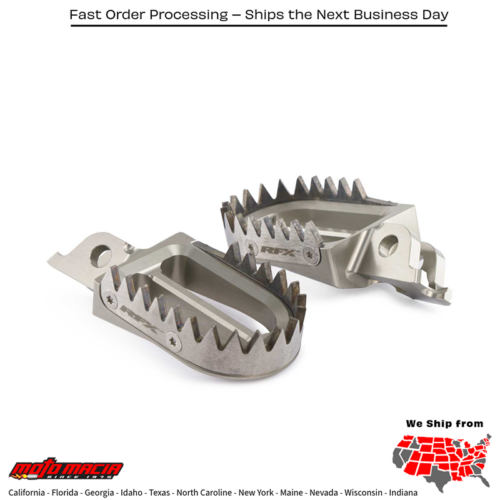 Pro Footpegs Tit/Alum Kawasaki Kx450f 2007-2025 Kx250 200
