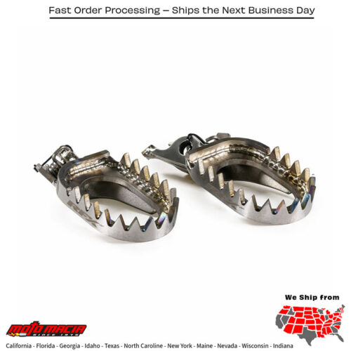 Factory Footpegs Titanium Kawasaki Kx450f 2007-2025 Kx250