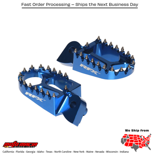 Footpegs Blue Yamaha Yz250fx 2015-2017 Yz450fx 2016-2017