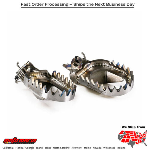 Factory Footpegs Titanium Yamaha Yz450f 2023-2026 Yz250f 2024