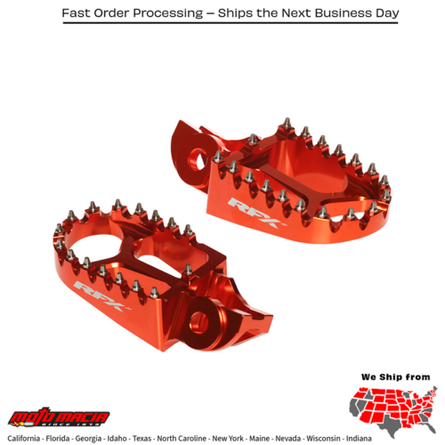 Footpegs Orange Ktm/Husq/Gas 350 Exc-F 2012-2015 Sx-F 2011-2015