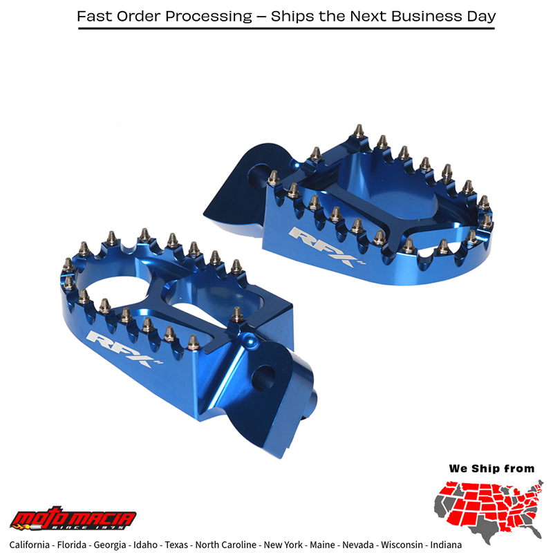 Footpegs Blue Ktm/Husq/Gas Husqvarna Tc 50 2024-2026 Tc 65 2024-2026
