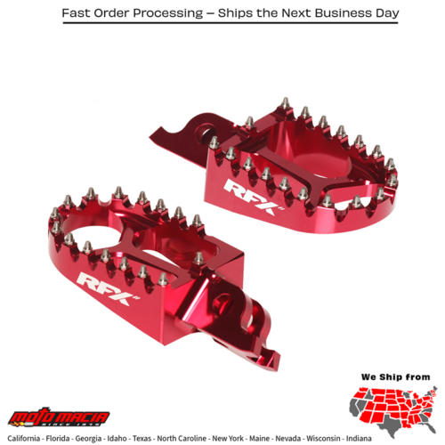 Footpegs Red Ktm/Husq/Gas Gas-Gas Mc 50 2024-2026 Mc 65 2024-2026