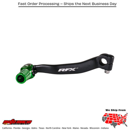Race Shift Lever Green Kawasaki Kx125 2003-2008